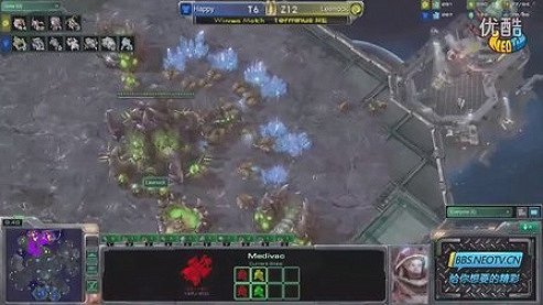 StarCraft II GSL十月赛9月27日S级小组赛F组3set Leenock(Z) vs Happy(T) 2011 